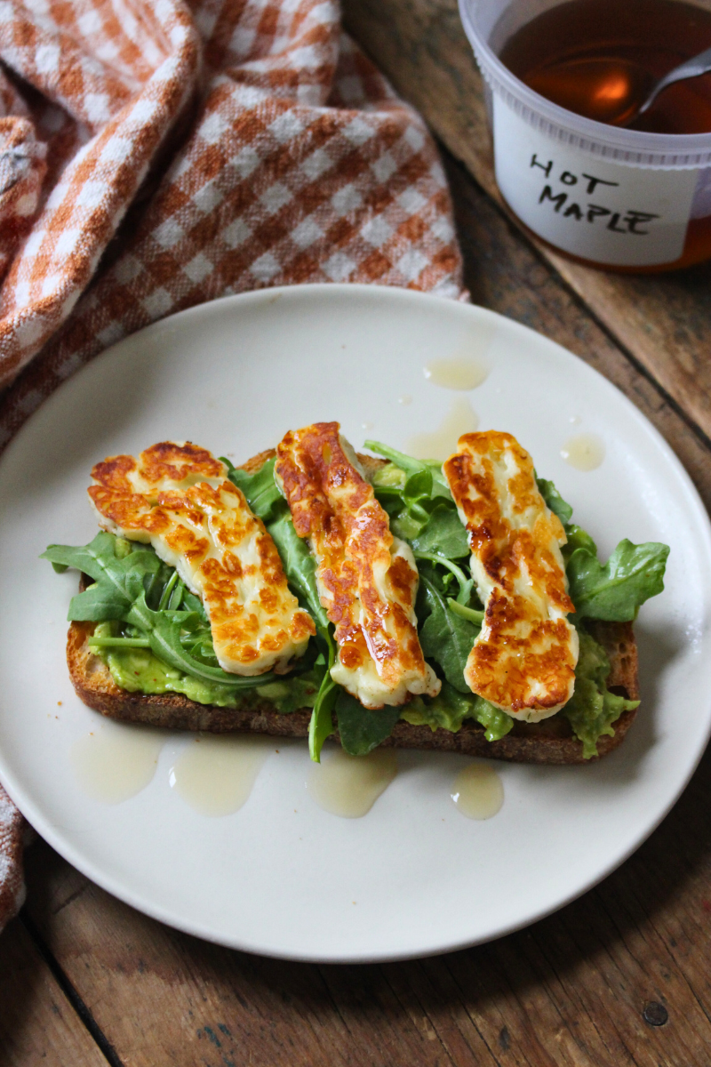 Avocado Toast with Halloumi