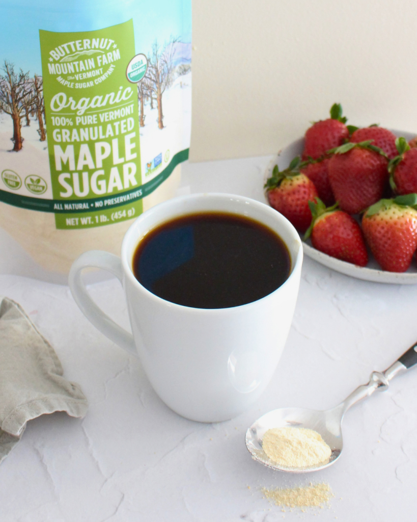 Coffee Mug with Maple Sugar